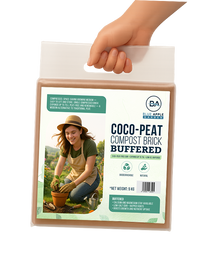 5kg Buffered Coco Peat Brick • Compressed • Expands to 75L