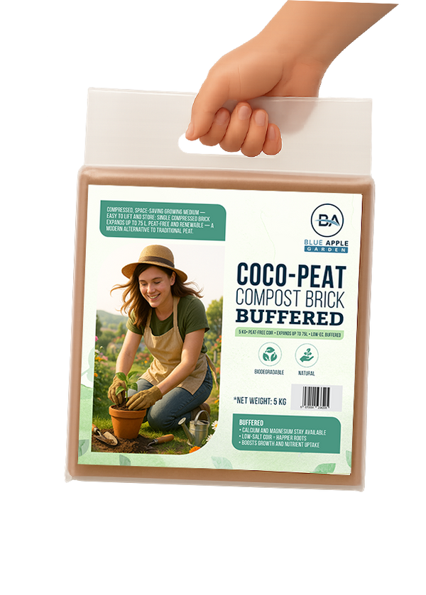 5kg Buffered Coco Peat Brick • Compressed • Expands to 75L